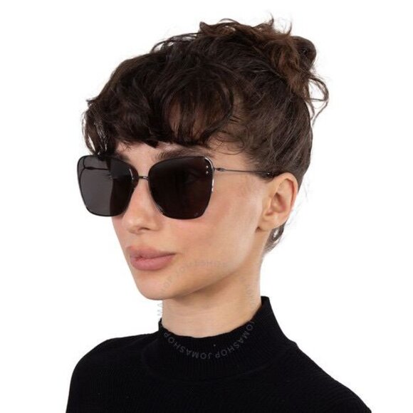 Dior Women Sunglasses Gunmetal Grey Butterfly MISSDIOR B2U CD40095U 08A H4A0 NEW